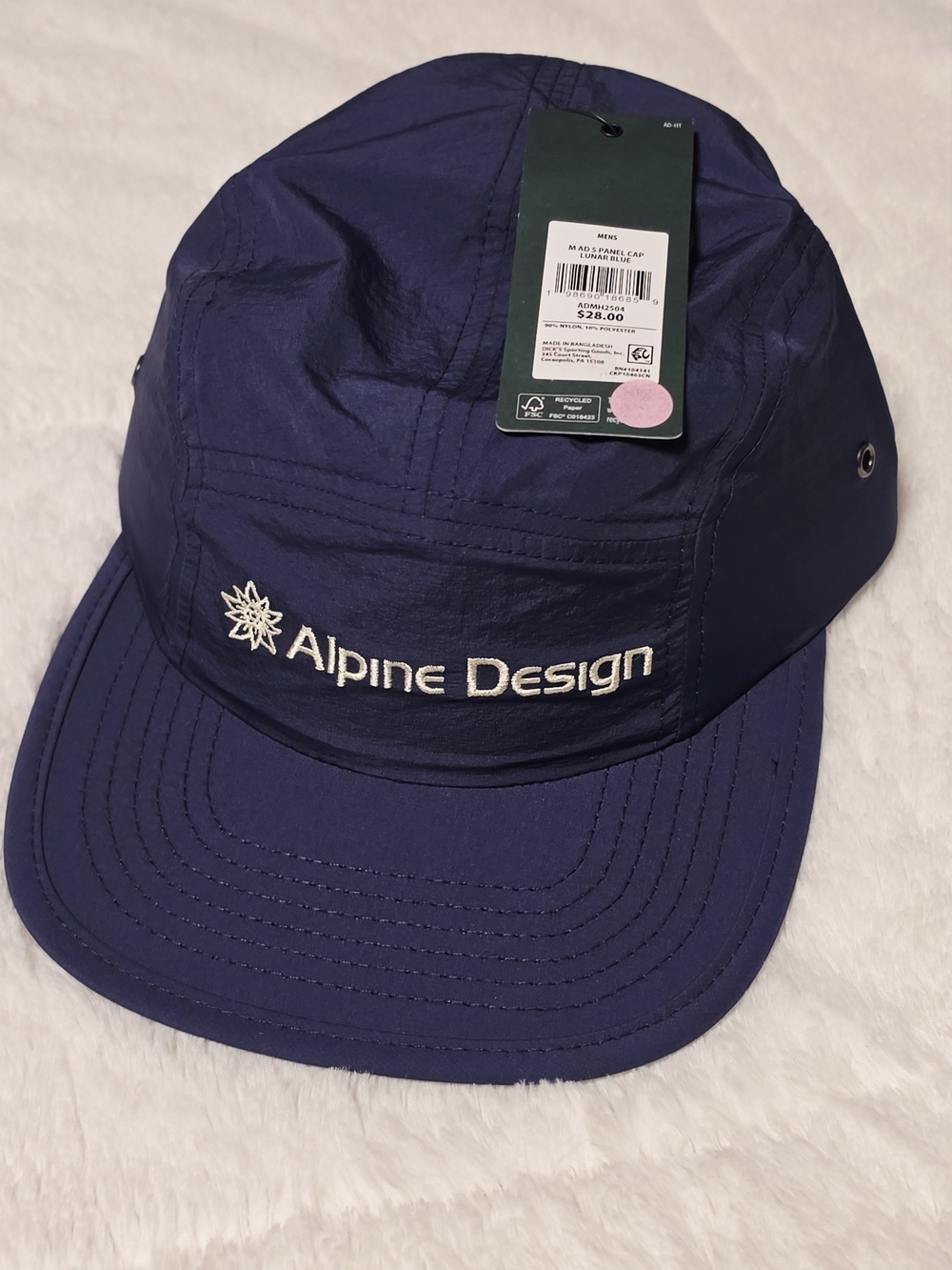 Alpine Design Navy Blue Five-Panel Camping Hat